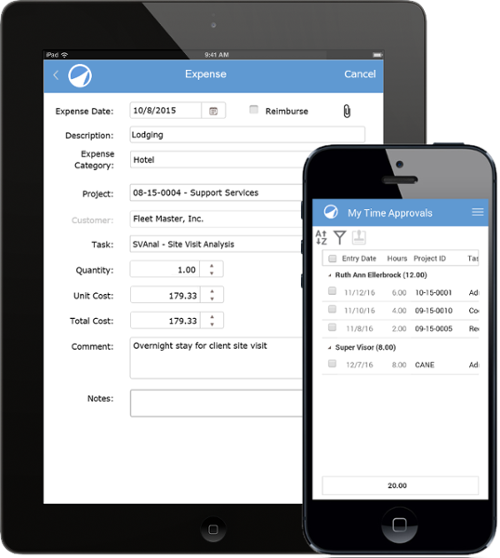 Mobile Time and Expense Tracking Software